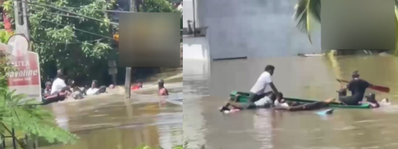 Raft Capsizes in Flooded Megoda Kolonnawa